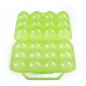 12 x Coquetiers en plastique avec anse, citron vert, 19,5 x 18 x 7 cm