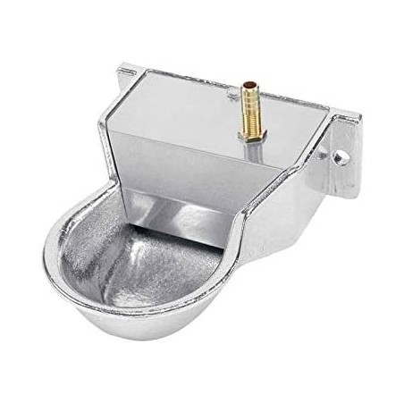 Automatischer Aluminium-Tränker für Hunde, Katzen und Haustiere. 10 x 18 x 6 cm. Kann an der Wand montiert werden.
