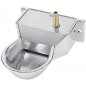 Automatic waterer for dogs, cats, pets made of aluminium. 10 x 18 x 6 cm. Can be fixed to the wall