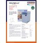Compact hydraulic water softener with a capacity of 15 liters, maximum capacity for 6 people or 2 bathrooms, dimensions 60x35x52