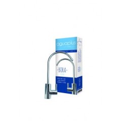 Torneira unidirecional para equipamentos de osmose reversa, conexão rosca macho de 7/16", pressão máxima de 6 bar, feita de aço 