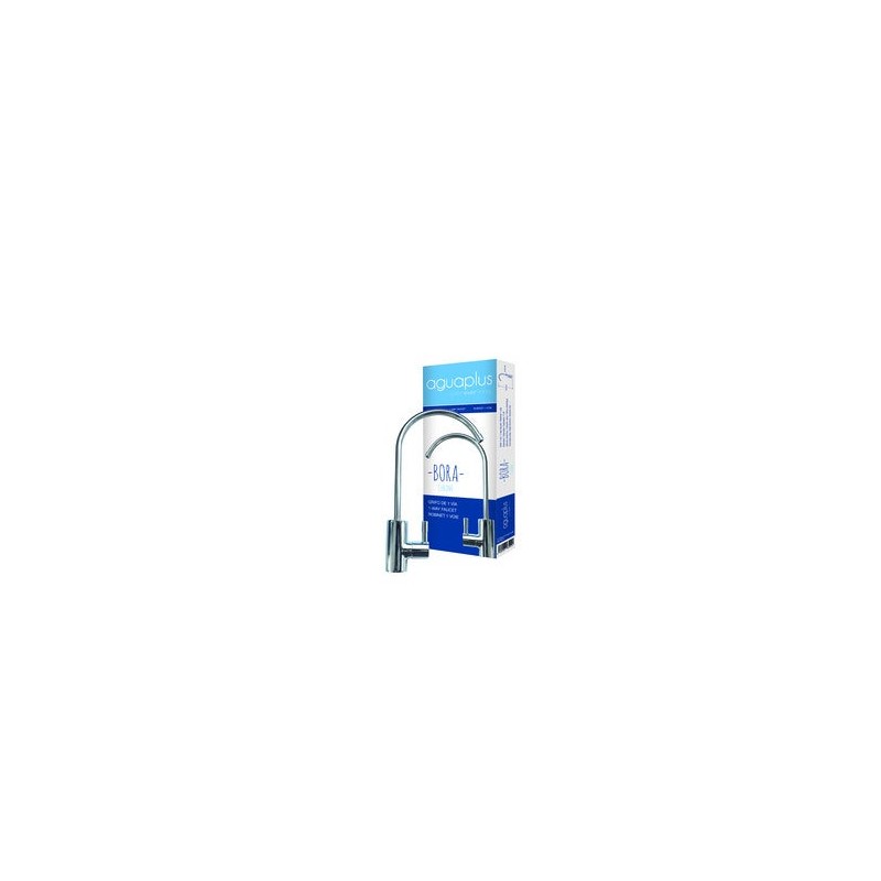 Grifo 1 vía para equipos de ósmosis inversa, conexión rosca macho 7/16", presión máxima 6 bares, fabricado en acero cromado Grifo 1 vía para equipos de ósmosis inversa, conexión rosca macho 7/16", presión máxima 6 bares, fabricado en acero cromado