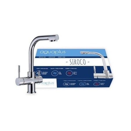 Torneira de 3 vias para equipamento de osmose reversa de água fria/quente, conexão de rosca fêmea de 3/8", pressão máxima de 6 b