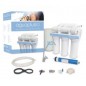 5-stage reverse osmosis equipment without pump, 1/4" male thread connection, minimum pressure of 2.5 bar