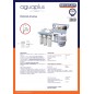 5-stage reverse osmosis equipment without pump, 1/4" male thread connection, minimum pressure of 2.5 bar