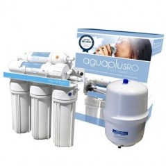 5-stage reverse osmosis system with pump, 1/4" male thread connection, minimum pressure of 2.5 bar