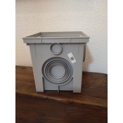 SYPHONKAMMER MONOBLOCK-ENTWÄSSERUNGSKAMMER 40x40 cm, ohne Deckel. Empfohlen für Abflüsse.