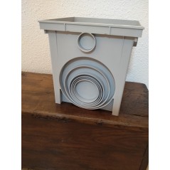 SIPHONISCHER SCHACHT, SCHACHTABLAUF 55x55 cm monoblock, ohne Deckel. Empfohlen für Entwässerungen. 55x55 cm