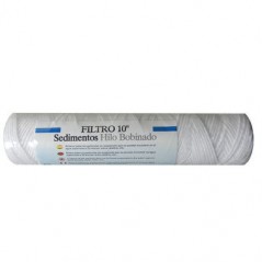Filtro de sedimentos de rosca, com nível de filtração de 15-50 µm, retém partículas maiores que 50 mícrons