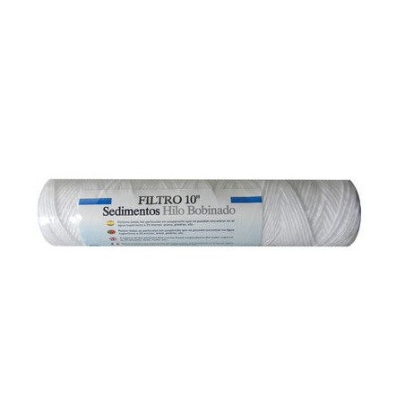 Filtro de sedimentos de rosca, com nível de filtração de 15-50 µm, retém partículas maiores que 50 mícrons