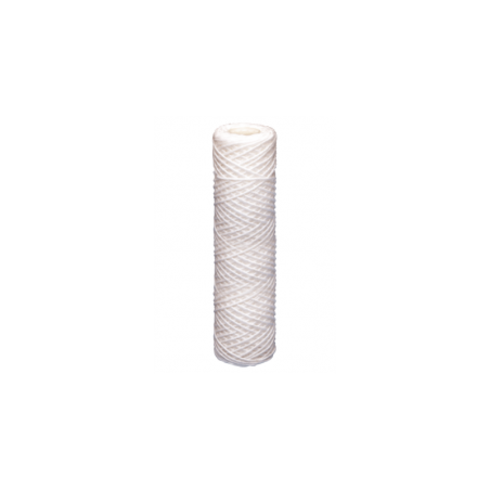 Thread sediment filter, with a filtration level of 15-50 um, retains particles larger than 50 microns