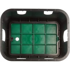 Bewässerungsventilkasten 420x320x200 mm | Rechteckiger Bewässerungsventilkasten für Magnetventile oder unterirdische Bewässerung