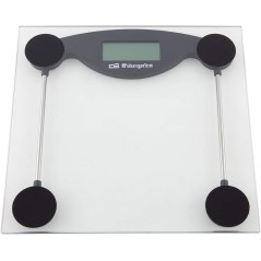  Orbegozo electronic bathroom scale.  Tempered glass surface.  Max capacity: 150 kg.