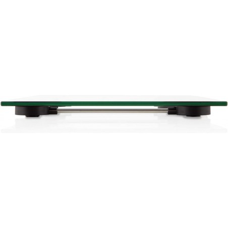 Orbegozo electronic bathroom scale. Tempered glass surface. Maximum capacity: 150 kg.