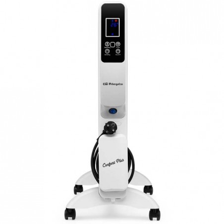 Radiatore in MICA Orbegozo da 2000 W, regolazione digitale della temperatura da 18 a 30°C, connessione WIFI tramite APP.
