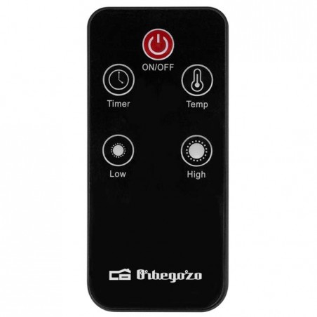 Orbegozo 2000 W MICA-Heizkörper, digitale Temperatureinstellung von 18 bis 30 °C, WLAN-Verbindung über APP [Color Negro]