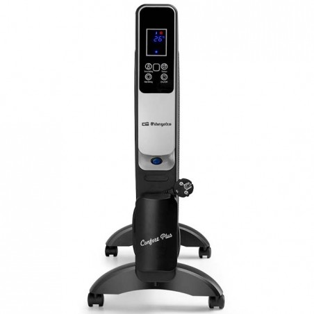 Radiatore in MICA Orbegozo 2000W, regolazione digitale della temperatura da 18 a 30°C, connessione WIFI tramite APP [Color Negro