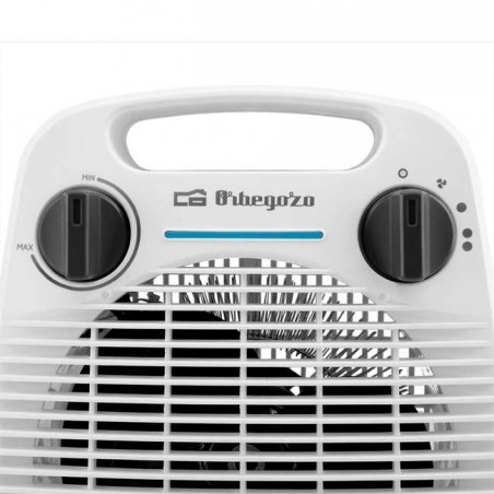 Calefactor Termoventilador Compacto Orbegozo 2000 W, Calor Instantáneo, Modo Ventilador [Color Blanco]