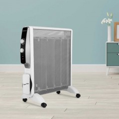 Heizkörper mit MICA-Heizelement Orbegozo 1500W. 2 Heizstufen: 500W-1500W. Schnelle Konvektion und Wärmeverteilung.