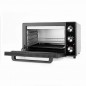 Forno elétrico de mesa de 60 litros, convecção e grelha para assar, 2000 W, temporizador, 57 x 35 x 54,5 cm, preto Forno elétrico de mesa de 60 litros, convecção e grelha para assar, 2000 W, temporizador, 57 x 35 x 54,5 cm, preto