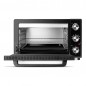 Forno elétrico de mesa de 38 litros, convecção de 2000 W, temporizador, seletor de temperatura, 56 x 32 x 44 cm, preto Forno elétrico de mesa de 38 litros, convecção de 2000 W, temporizador, seletor de temperatura, 56 x 32 x 44 cm, preto