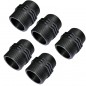 Pack 5 Machon roscado plastico 2''x2'' PN10, racores de compresion para roscar, doble rosca macho/macho