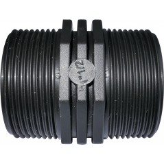 Pack 5 Machon roscado plastico 2''x2'' PN10, racores de compresion para roscar, doble rosca macho/macho