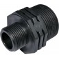 5 x Plastic threaded male 1''x1/2'', PN10, compression fittings for threading, double male/male thread