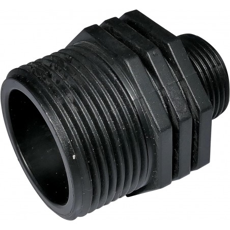 Pack 5 x Machón roscado plástico 1 1/4''x1'', PN10, racores de compresión para roscar, doble rosca macho/macho