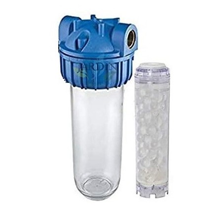 Filtro a Polifosfati con Pietre da 1''. Cartuccia a Polifosfati, porta-filtro