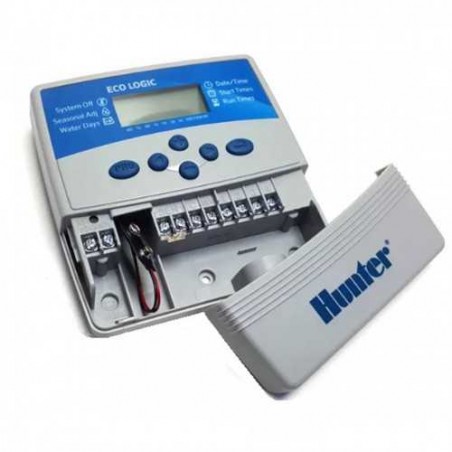 Programmatore di Irrigazione Interno Hunter ELC, 4 Zone di Irrigazione Elettrica, ELC-401