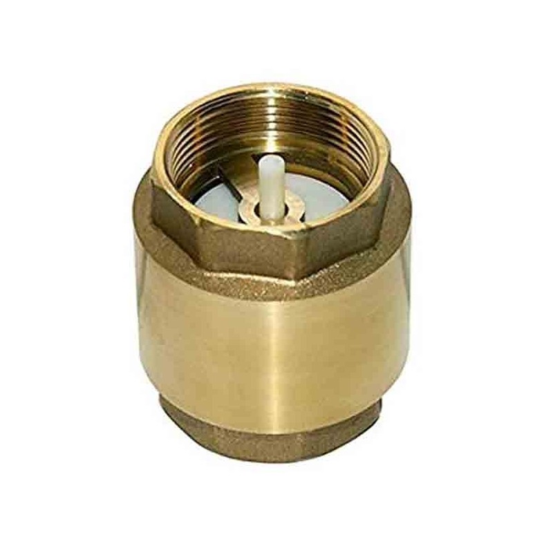 1/2" brass check valve. Prevents water flow from going backwards in irrigation pipes. 1/2" brass check valve. Prevents water flow from going backwards in irrigation pipes.
