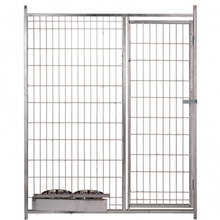 Façade pour boîtes avec mangeoire pour chien en filet