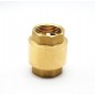 1 1/4" brass check valve. Prevents water flow from going backwards in irrigation pipes