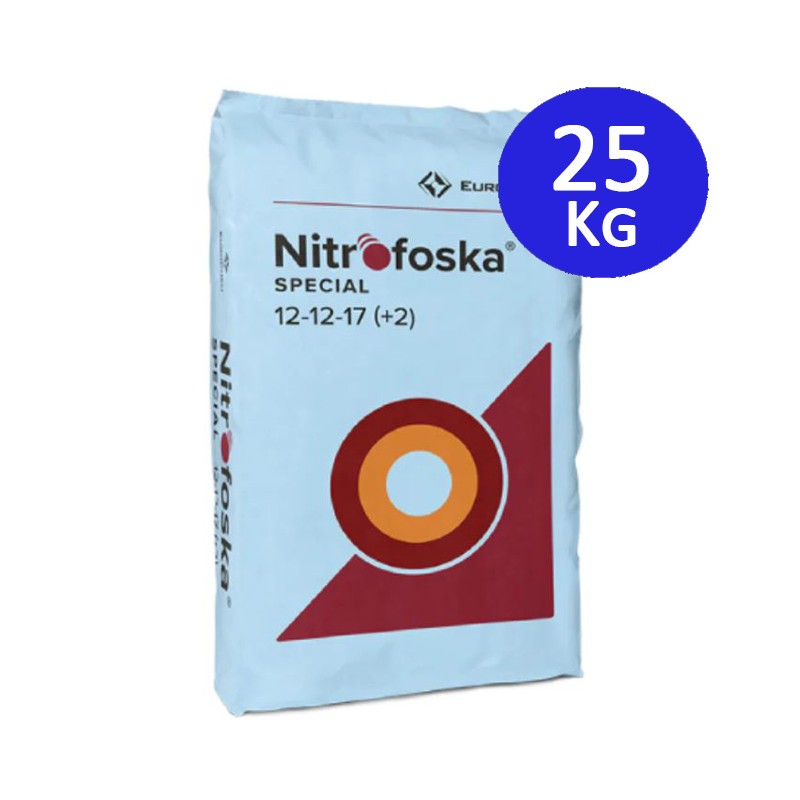 Engrais Nitrofoska Spécial 25 Kg 12 + 12 + 17 + 2 | Recommandé après la taille pour les arbres en phase de croissance