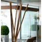 Tutor de bambu Decorativo 180 cm, 30/40mm, Tutores Redondos, Postes de Madera, Estaca para Jardin, separacion de ambientes