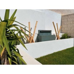 Tutor de bambu Decorativo 180 cm, 30/40mm, Tutores Redondos, Postes de Madera, Estaca para Jardin, separacion de ambientes