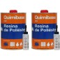 Resina de Poliester 2kg para reparaciones + catalizador de peróxido. Util para reparaciones de coches, piscinas, depósitos...