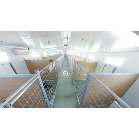 Façade pour boîtes avec mangeoire pour chien