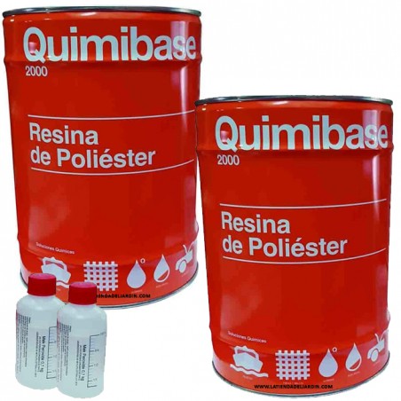 Resina de Poliester 10 kg para reparaciones + catalizador de peróxido