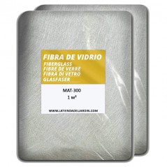 Fibre de verre MAT-300 2m2 (densité 300gr/m2). Maille en fibre de verre pour réparer tous types d'accessoires