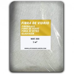 MAT-300 Fiberglas (Dichte 300 g/m2) 5 m2. Glasfasernetz zur Reparatur aller Arten von Zubehör	