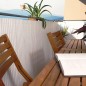 CANISSE d'occultation blanche en PVC 2 x 5 m, pour jardins, terrasses et balcons