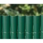 Canisse Synthétique PVC simple 2 x 5 m avec Cannes Entières vert forcé, Brise-Vue pour Jardins, Balcons et Clôtures