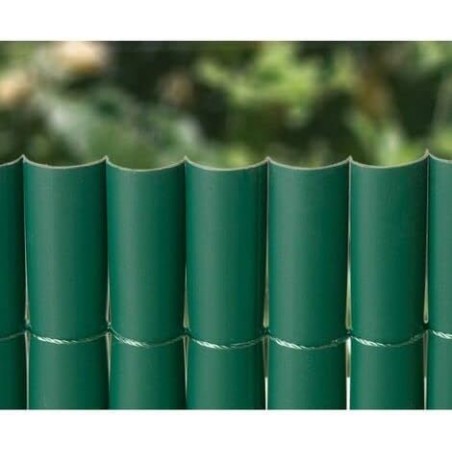 Obstáculo de ocultação em PVC verde escuro 1,5 x 5 metros, unido por fio de nylon a cada 10 cm. face simples