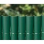 Canisse Synthétique PVC simple 1,5 x 5 m avec Cannes Entières vert forcé, Brise-Vue pour Jardins, Balcons et Clôtures