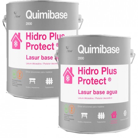 Pack of 2 x Water-based exterior wood protector, colorless matte, 750 ml. Protects, decorates, and beautifies all types of wood.