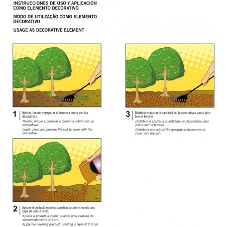 Substrato decorativo de casca de pinheiro para plantas e turfa, 15 kg-70 l, 25-45 mm