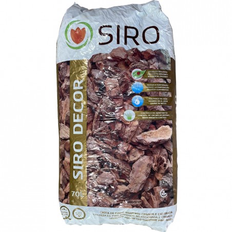 Substrato decorativo di corteccia di pino per piante e torba, 15 kg-70 l, 25-45 mm