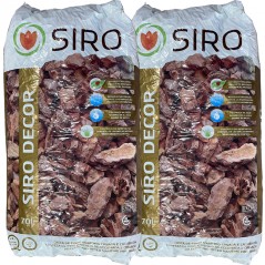 Pack 2 x Decorative Pine Bark Substrate 15 Kg-70 L